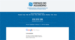 Desktop Screenshot of espacodoacessorio.com